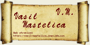 Vasil Mastelica vizit kartica